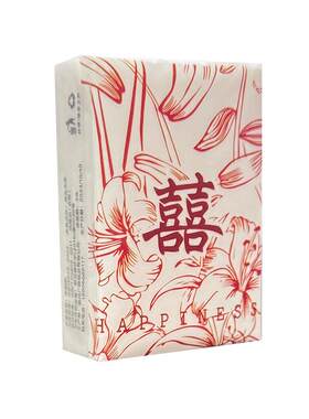 原创纸巾结婚小包婚礼酒席餐巾