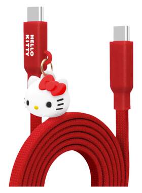 hellokitty适用苹果16数据线库洛米60W双typec超级快充线凯蒂猫iPhone15pro手机充电线iPad平板充电器线14