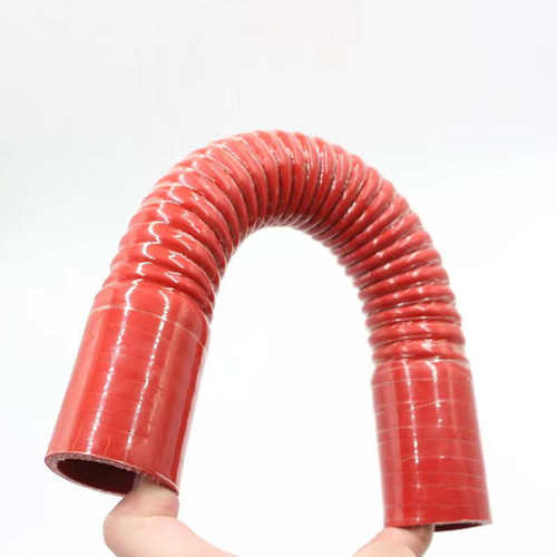 包邮耐高温汽车硅胶软管钢丝夹线波纹内径38mm空气进气蛇纹管水管