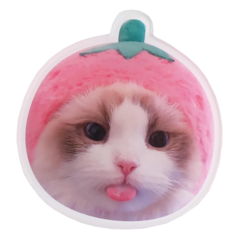 亚克力来图定制宝宝宠物狗猫咪头像diy手机气囊支架伸缩背贴订做