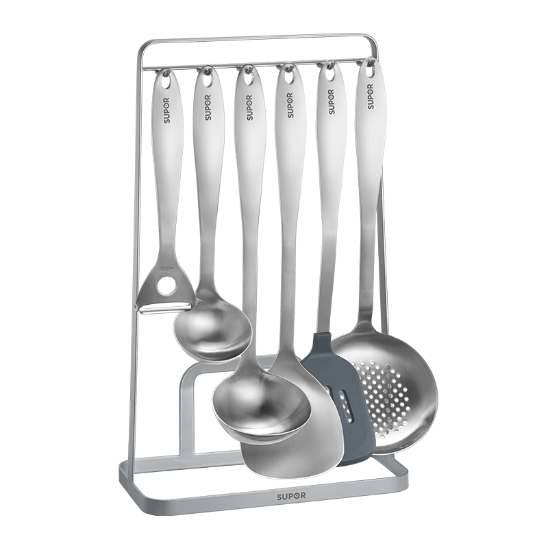 苏泊尔锅铲304不锈钢套装家用厨具全套铲勺厨房用具家用炒菜铲子