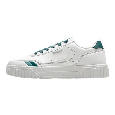 特步男鞋冬季板鞋低帮轻便休闲鞋正品皮面青少年学生滑板运动鞋男