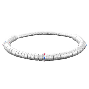 银手镯盘缠9999纯银2025新款小众新中式国风珐琅手环万贯镯子闭口