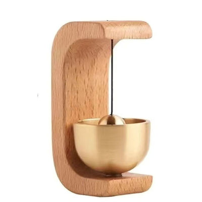 吸门式入户多巴胺风铃磁吸胡桃木