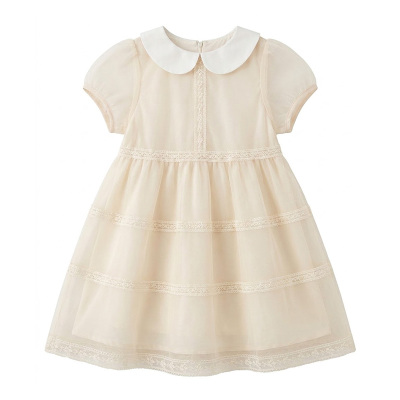 【柔蜜米杏】娃娃领小香风连衣裙