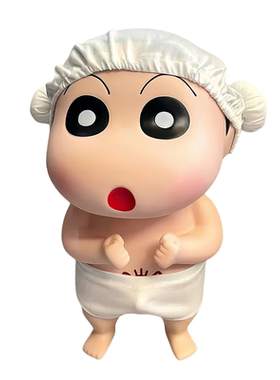 蜡笔小新洗澡手办摆件玩偶公仔雨衣奶茶校服动漫人物系列生日礼物