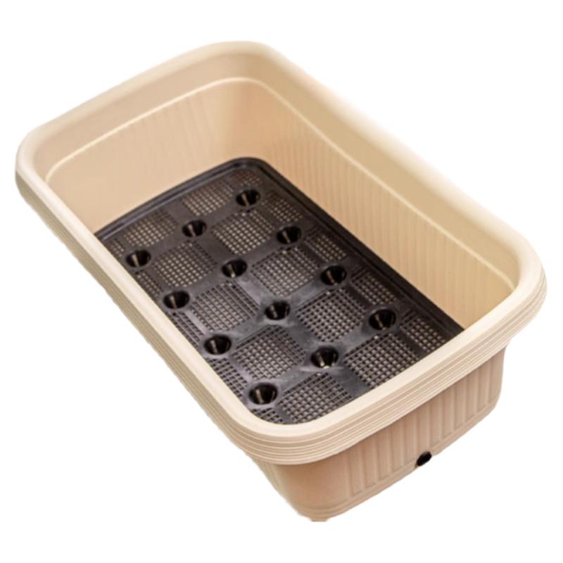 种菜专用盆自吸水家用阳台种菜盆加大加厚长方形塑料蔬菜种植花盆