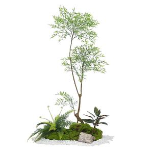 海虹雅林仿真绿植造景室内橱窗楼梯下造景角落景观植物拐角摆件