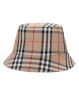 BURBERRY渔夫帽格纹帽百搭休闲帽