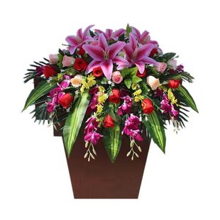 台花演讲台花仿真花主持台花假花讲台花签到花发言花会议花装饰花