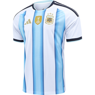 Adidas官方正品2026世界杯阿根廷球衣国家队主场球迷版短袖JM8396