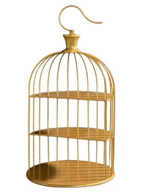 金色婚礼甜品台摆件展示点心架