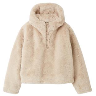 LILY BROWN2025秋冬新品时髦仿毛半拉链连帽外套上衣LWFJ255018