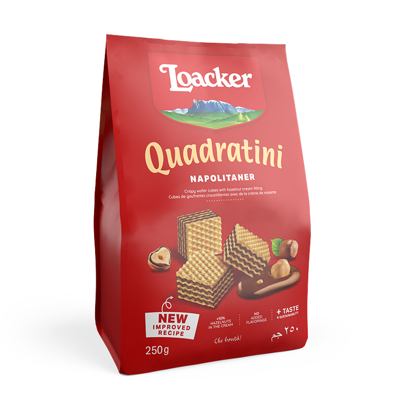 Loacker莱家进口榛子巧克力夹心威化饼干儿童休闲网红办公小零食