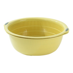 食品级洗菜盆沥水篮双层加厚新款耐用厨房高水果家用洗菜篮子塑料