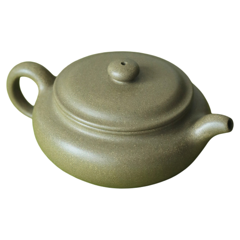 云雅青段中式风复古扁腹泡茶壶