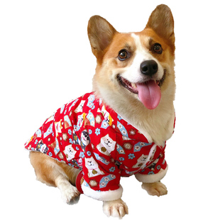 宠物狗狗衣服秋冬过年新年喜庆柯基中型犬冬款冬装小型犬保暖冬季