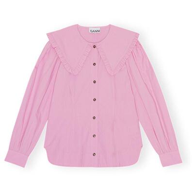 长袖棉府绸衬衫GANNI中国