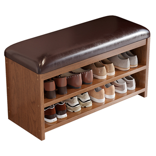 换鞋凳门口家用鞋架可坐入户鞋柜坐凳一体穿鞋凳进门凳软包长条凳