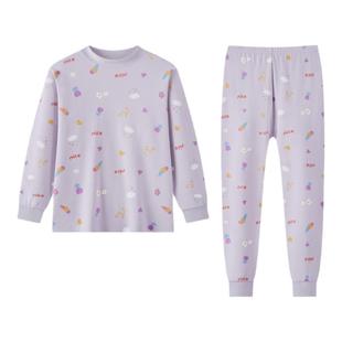 笛莎女童秋衣秋裤套装纯棉保暖内衣儿童a类半高领全棉打底棉毛衫