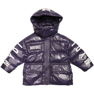 木瓜汁冬新款90白鸭绒儿童亮面免洗羽绒服男女童外套潮27016