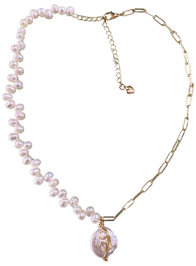 淡水巴洛克拼接小清新锁骨链