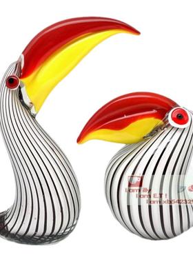 书柜摆件书房饰品蜂鸟琉璃雕塑