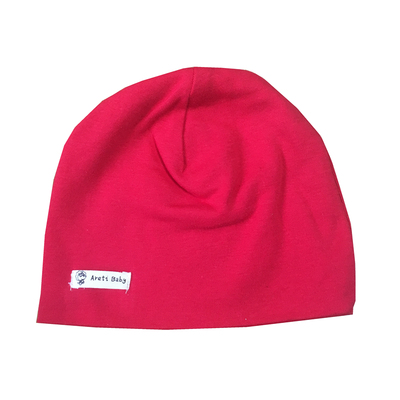 秋冬季双层0-4小童纯色套头帽