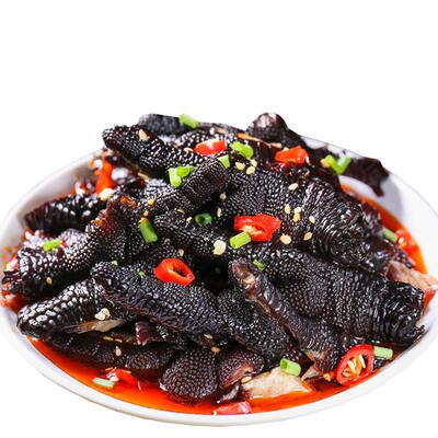 麻辣无骨黑鸡爪零食下酒菜卤味