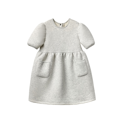 enhennbaby夹棉泡泡袖连衣裙