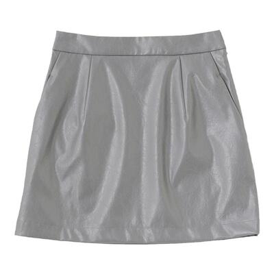 moussy光泽感摇滚风迷你半身裙