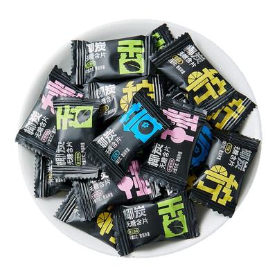 零食狂椰炭无糖清凉薄荷糖网红爆款口气清新含片商用招待糖果批发