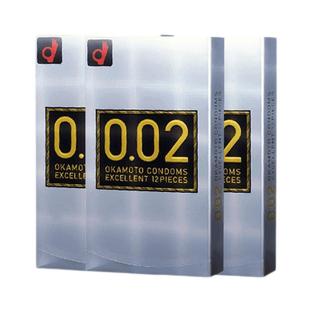 日本冈本超薄避孕套延时002情趣型成人性用品12只*3盒安全套润滑