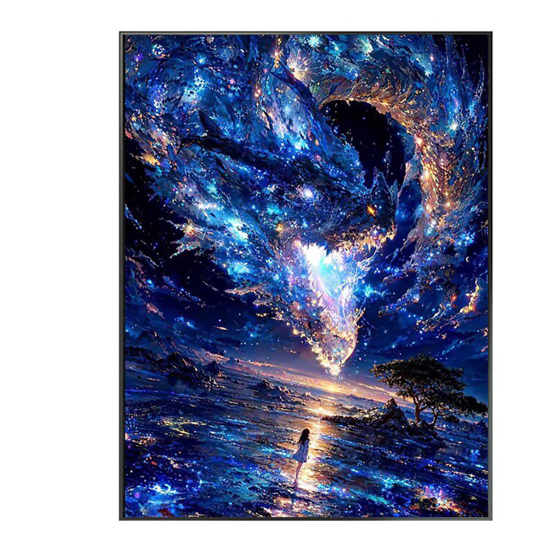 浪漫星空钻石画方钻满点钻十字绣