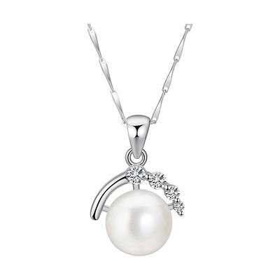 珍珠项链妈妈款999纯银淡水珍珠