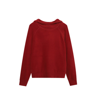 木岸muan连帽基础卫衣定制330克德绒连帽上衣保暖外套女YJ-23172