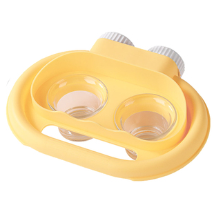 鹦鹉喂食器小鸟食盒鸟食盘新款防溅饮水器牡丹小太阳专用吃饭平台