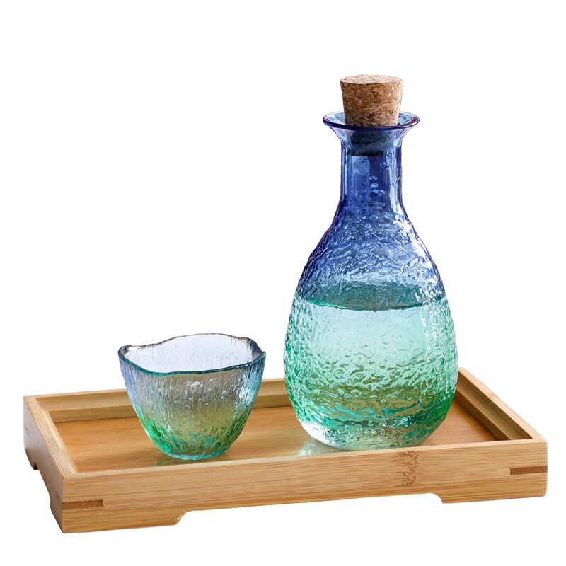 北欧双彩酒具套装玻璃酒盅烈酒杯