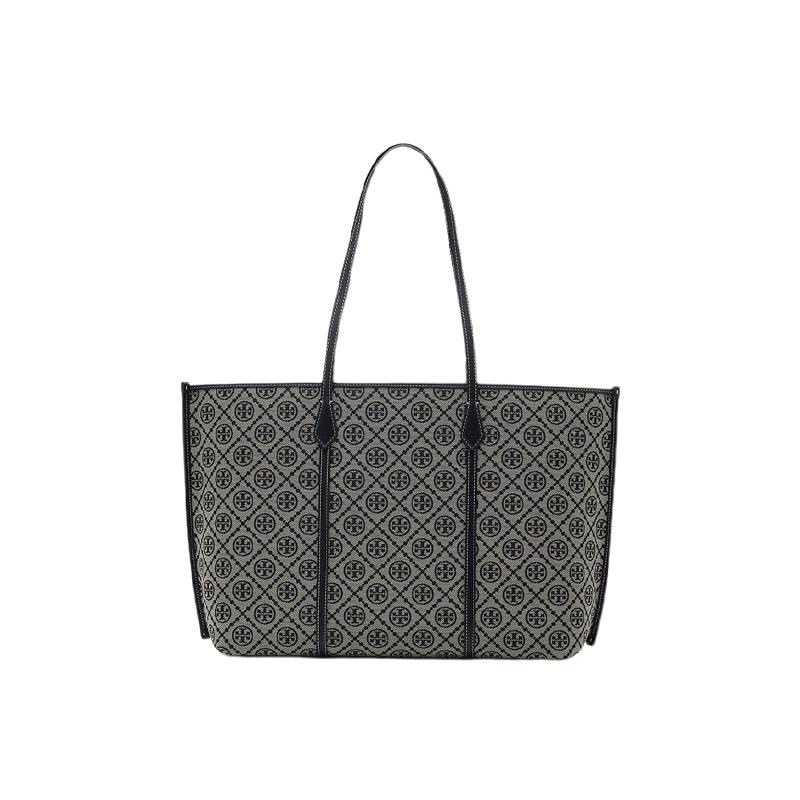 【自营】Tory Burch/汤丽柏琦女士T字母托特包购物袋手提单肩包