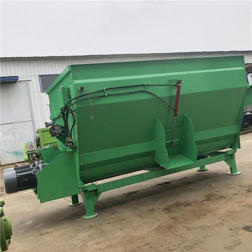 固定式双绞龙搅拌机全日粮12方饲料混合机均匀混合草料精料拌料机