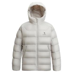 骆驼男装排骨羽绒服男轻薄款秋冬季2025新款连帽鹅绒服保暖外套