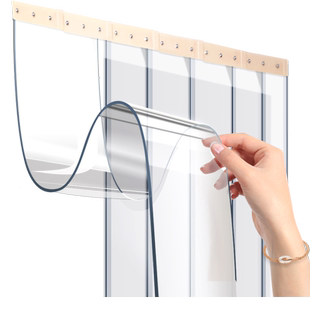 空调门帘隔断冷气冬季保暖防风PVC透明塑料软皮 帘子厨房挡风商用