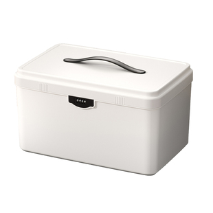 密码盒带锁收纳盒首饰盒耳钉发夹项链储物盒子家用桌面小型密码箱