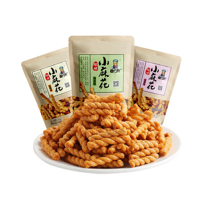 卧龙手工小麻花海苔零食解馋小吃