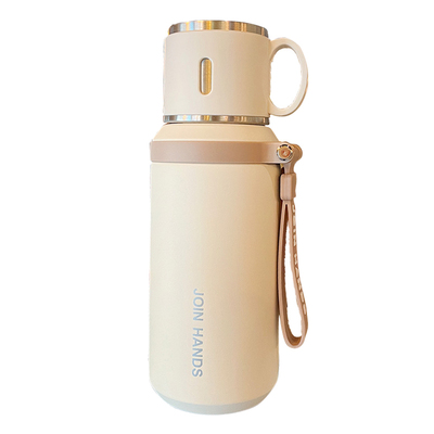 保温杯女生高颜值新款2025大容量泡茶杯学生上学专用水杯便携水杯