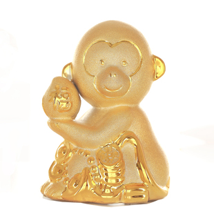 2020年生肖鼠年摆件储蓄罐陶瓷大号金猴子金鼠金狗金鸡金龙存钱罐