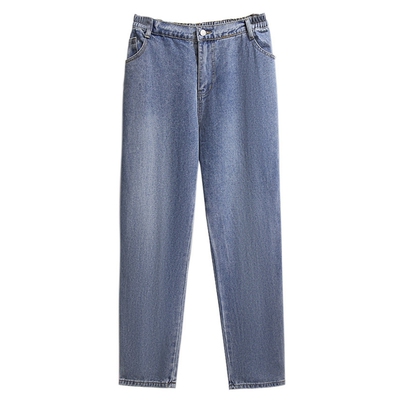 特大码女装200/300斤牛仔老爹裤