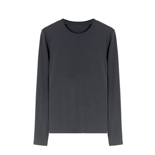 seawhen海维恩气质通勤纯色大弹力0束缚基础款羊毛长袖打底衫3237