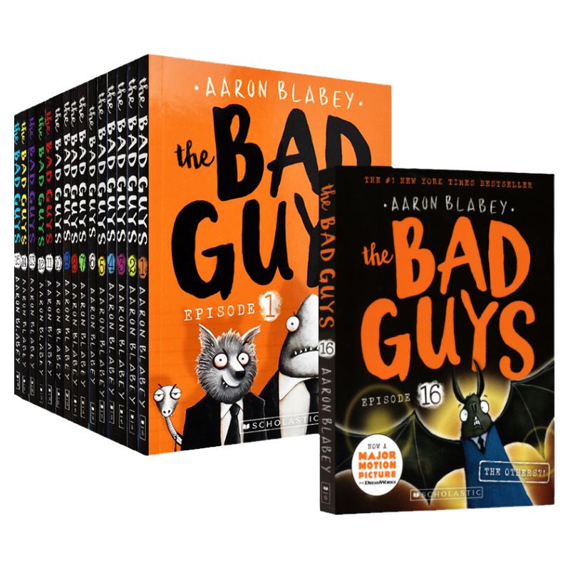 英文原版Scholastic The Bad Guys 我是大坏蛋1-16 漫画章节书 幽默搞笑 纽约时报畅销书 儿童英语课外读物 进口原版