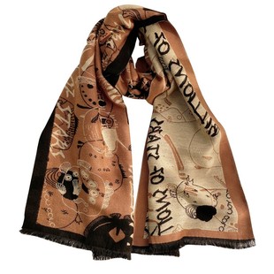 TROPIC海洋世界原创设计围巾女冬季百搭长款披肩男冬保暖情侣围脖